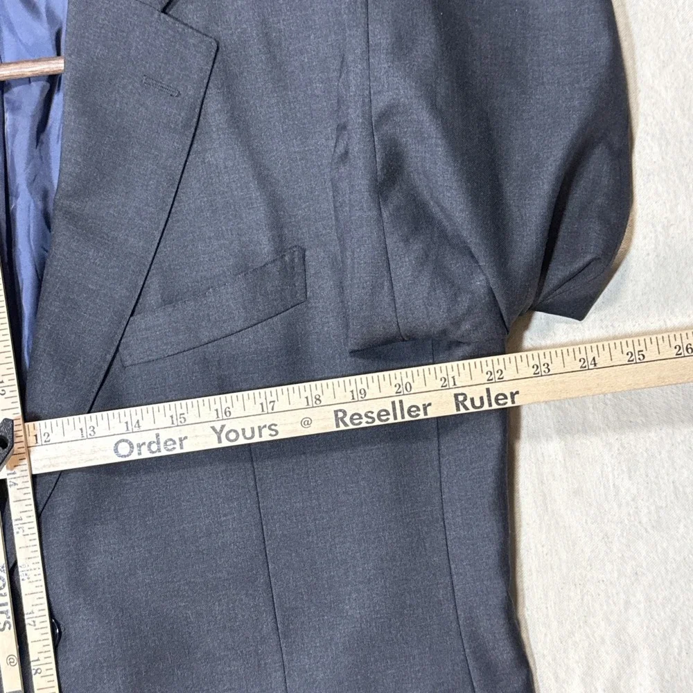Suitsupply Wool Super 110s Vitale Barberis Canonico Napoli Gray Blazer Size 44S